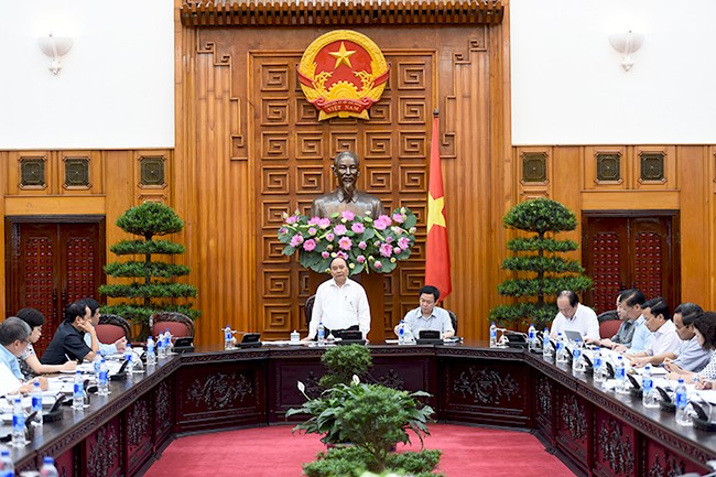 Toàn cảnh buổi làm việc. Ảnh: VGP/Quang Hiếu