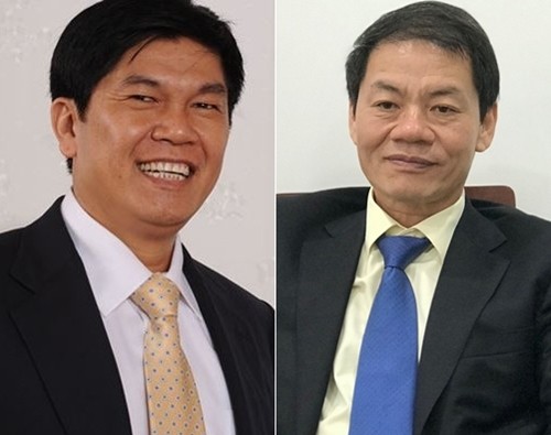Ông Trần Đình Long (trái) và Trần Bá Dương mới góp mặt năm nay.