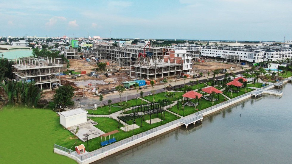 Tổng quan tiến độ của khu compound The Pearl Riverside.