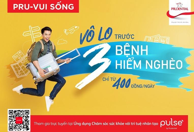 PRU-Vui Sống mang tới sự bảo vệ Kl991.com nạp rút nhanh trước rủi ro 3 bệnh lý nghiêm trọng phổ biến: Ung thư, đột quỵ và nhồi máu cơ tim với mức chi phí hợp lý chỉ từ 88.000 đồng/năm.