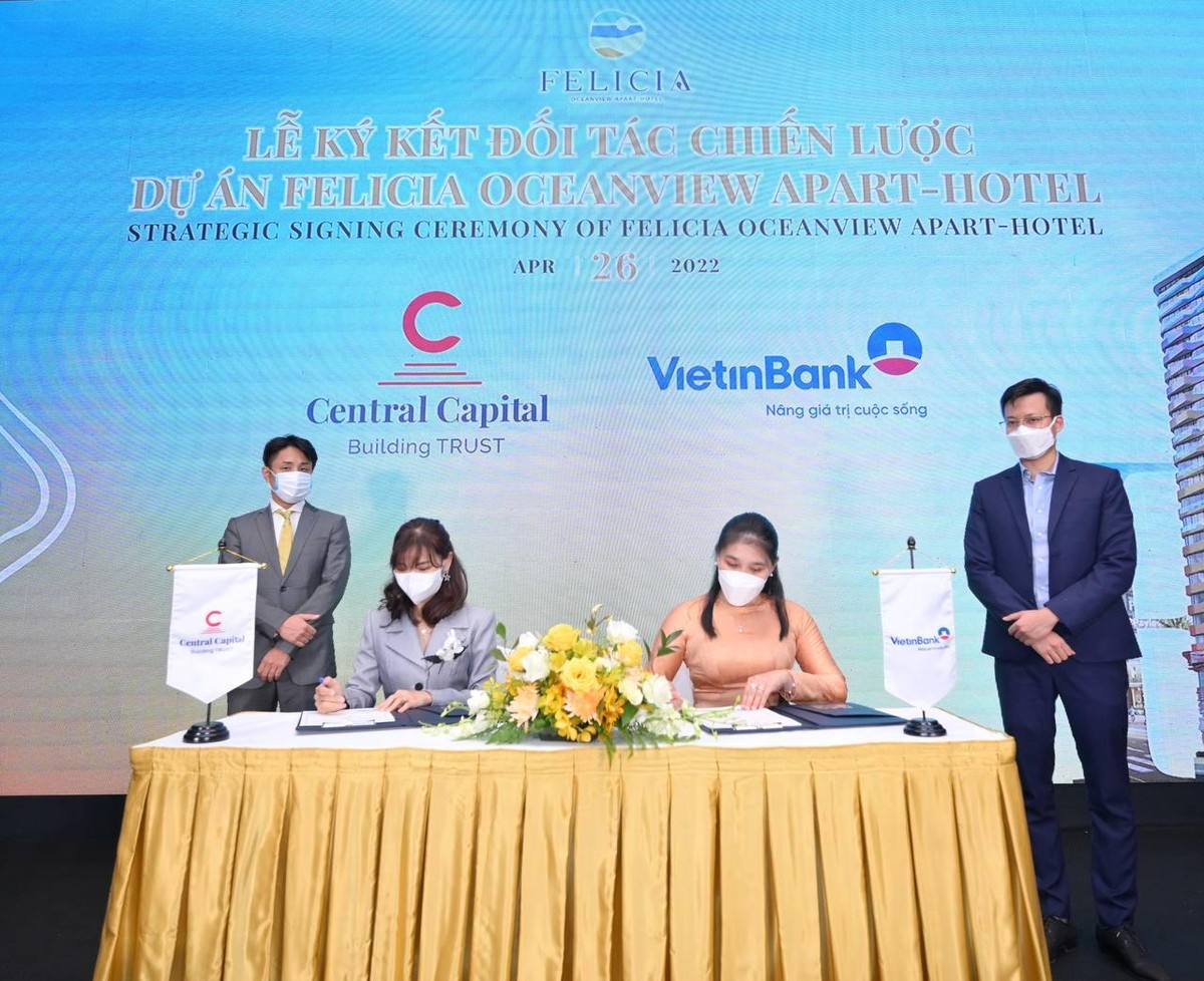 Central Capital ký kết cùng Vietinbank (Chi nhánh Hội An) trong việc phát triển dự án Felicia Đà Nẵng.
