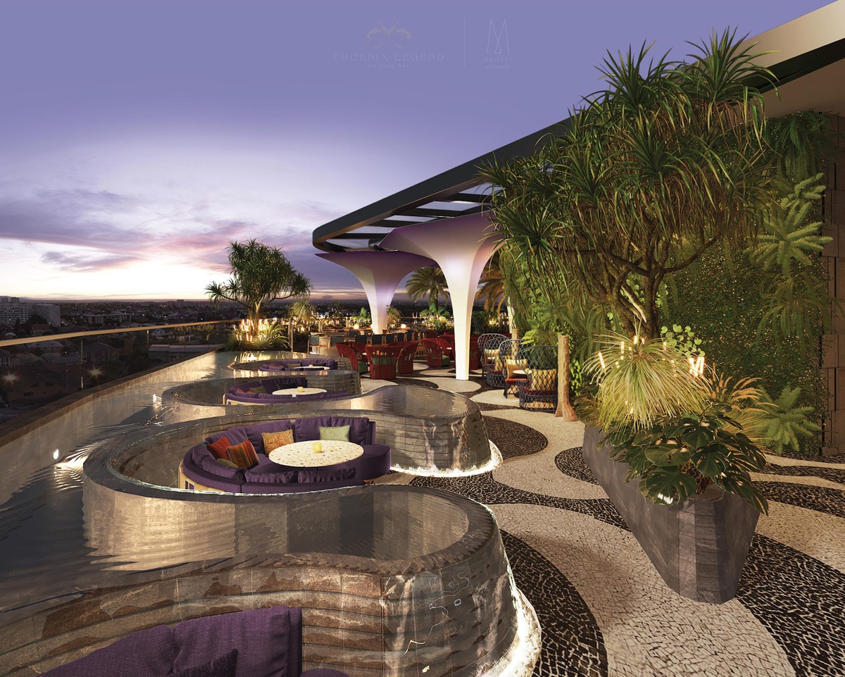 Phối cảnh Skybar sang trọng tại Phoenix Legend – MGallery. (Ảnh phối cảnh).
