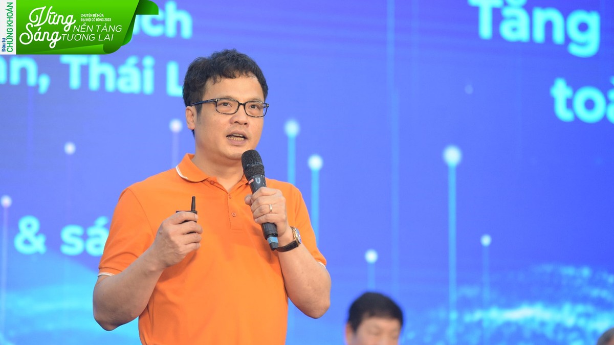 Ông Nguyễn Văn Khoa, Tổng giám đốc Kl994 game bài casino hấp dẫn FPT trình bày kết quả hoạt động Kl992 VIP Trang Chủ 2026 2022 và mục tiêu năm 2023.