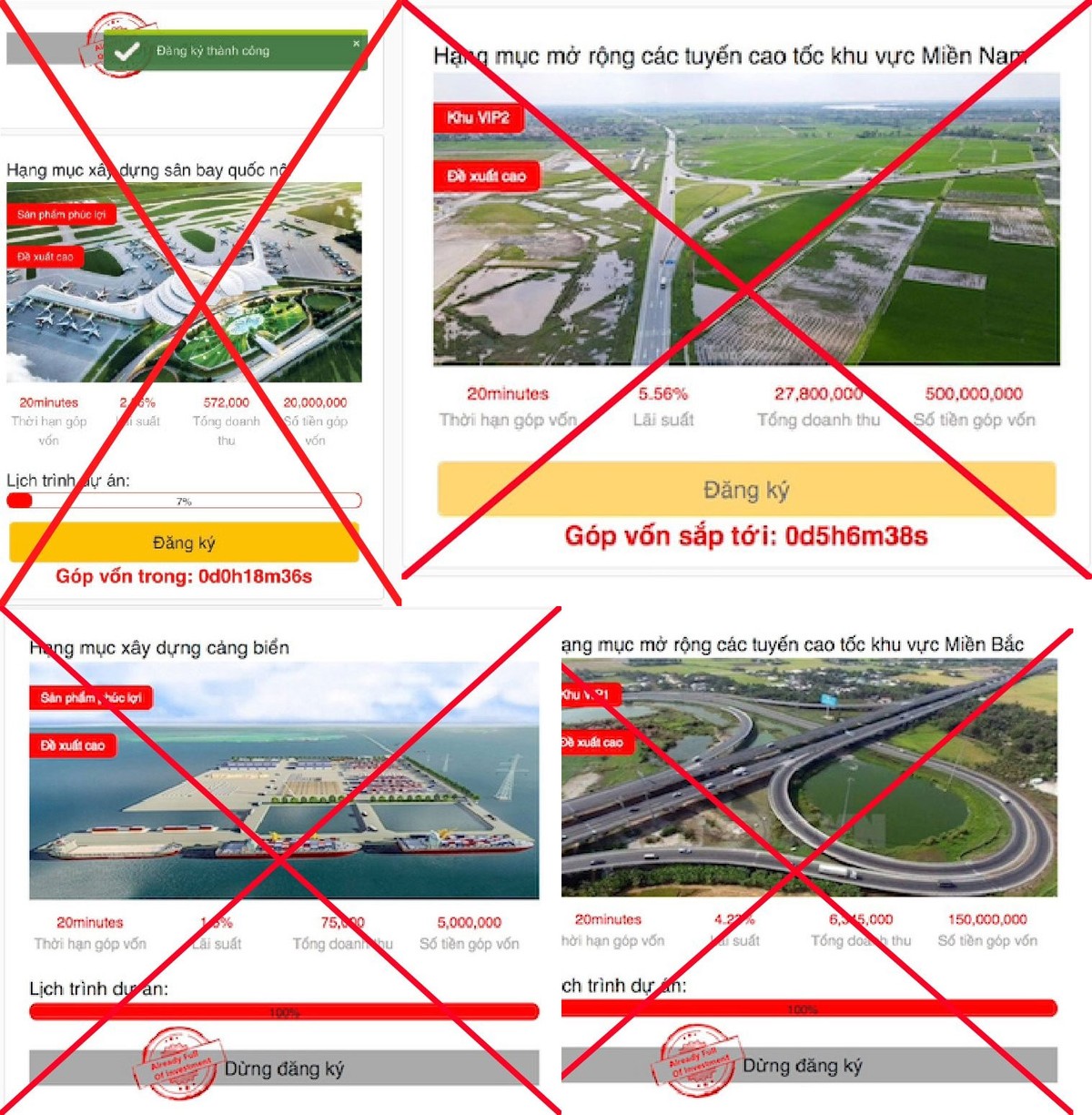 Vinaconex cho rằng, trang tin điện tử có địa chỉ https://www.vinaconex.cc/ đã sử dụng trái phép thương hiệu Vinaconex