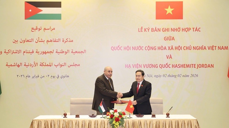 Chủ tịch Quốc hội Trần Thanh Mẫn và Chủ tịch Hạ viện Jordan Mazen Turki Al-Kadi đã ký “Bản ghi nhớ hợp tác giữa Quốc hội nước Cộng hòa Trang Chủ KL99Com Số 1 Link Đăng Ký KL999 chủ nghĩa Việt Nam và Hạ viện Vương quốc Hashimite Jordan”.