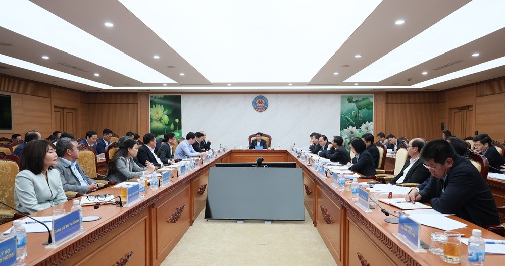 Bộ trưởng Nguyễn Văn Thắng chủ trì Hội nghị giao ban đánh giá tình hình thực hiện Chương trình công tác tháng 1 và kế hoạch triển khai Chương trình công tác tháng 2 năm 2026 của Bộ Kl991.com nạp rút nhanh. Ảnh: Mạnh Tuấn.