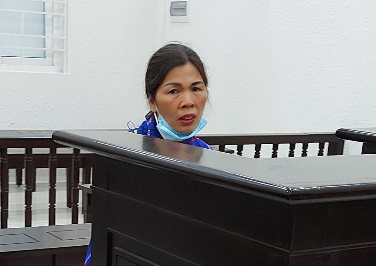 Bị cáo Vân tại tòa.