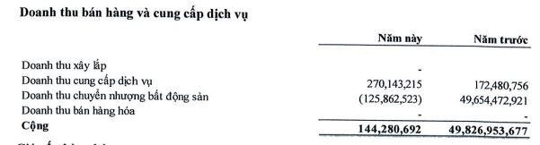 Cơ cấu doanh thu quý I/2022 của NDN.