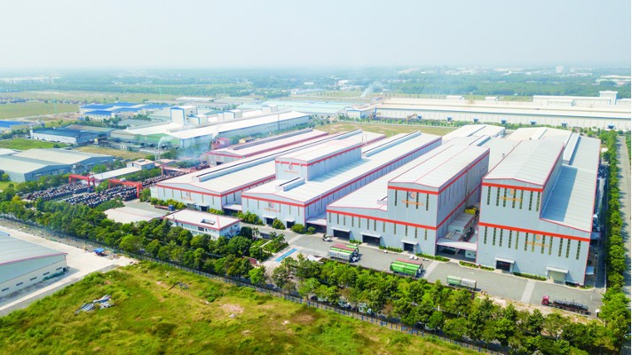 Nhà máy số 2 - Tôn Đông Á tại KCN Đồng An 2, TP.Thủ Dầu Một, Bình Dương với tổng diện tích 125.800 m2