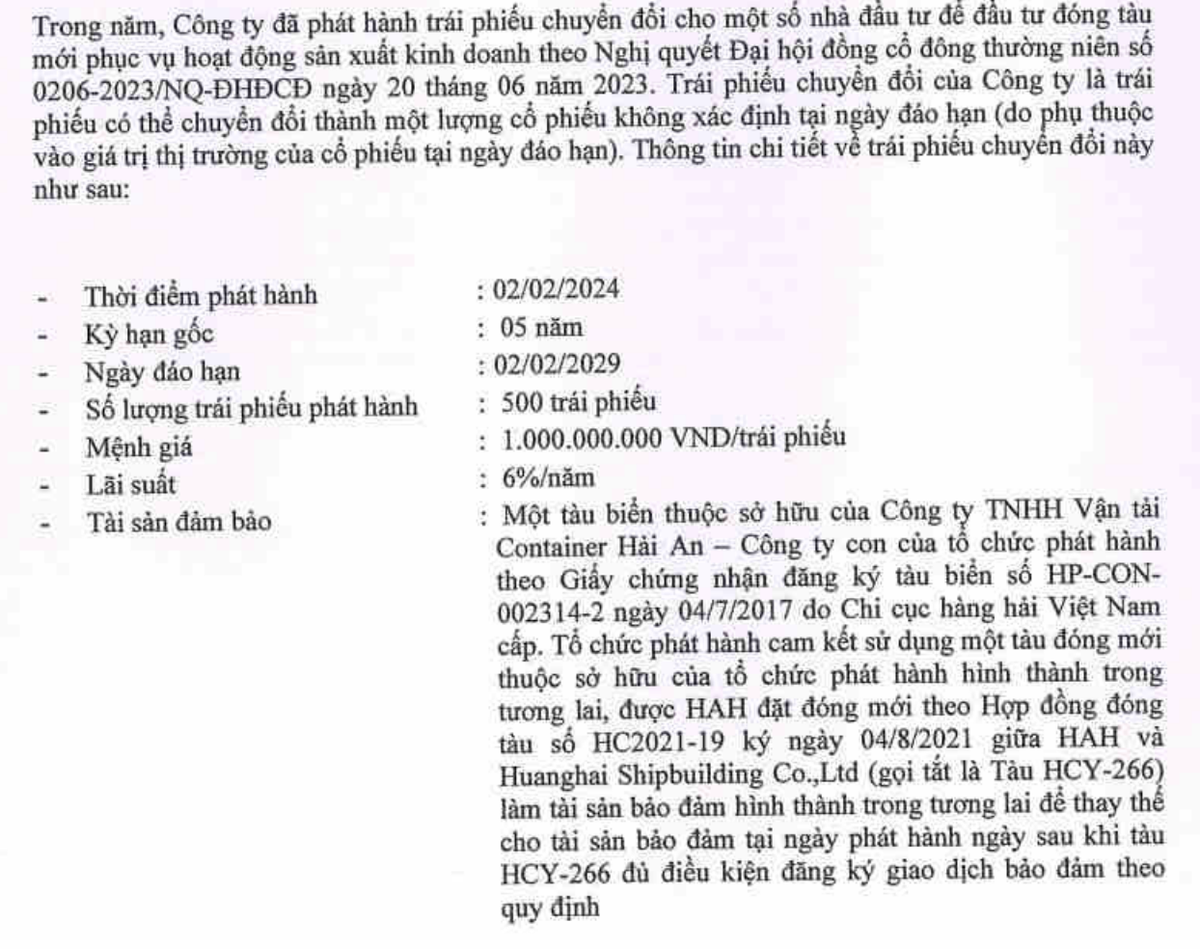 Hải An huy động 500 tỷ đồng để Kl99ok phiên bản mới mua tàu Hải An huy động 500 tỷ đồng để Kl99ok phiên bản mới mua tàu