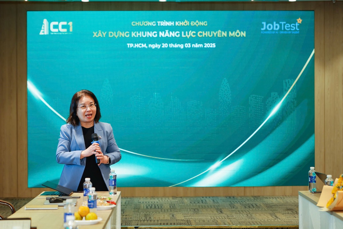Bà Nguyễn Thị Bảo Trân, Giám đốc Khối Quản trị Nguồn nhân lực tại CC1