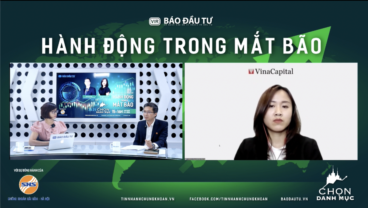Hai diễn giả tham gia Talkshow Chọn Danh mục kỳ 9: Ông Ngô Thế Hiển, Giám đốc Phân tích CTCK SHS và bà Nguyễn Hoài Phương (phải), Giám đốc Kl99ok phiên bản mới, Người điều hành Quỹ VESAF