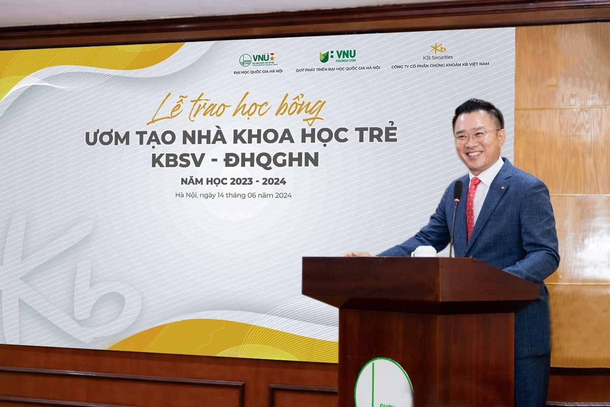 Ông Jeon Mun Cheol - Tổng Giám Đốc 99Kl99 link đăng nhập KB Việt Nam phát biểu tại sự kiện