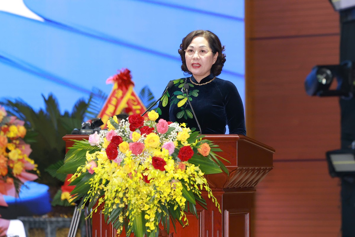 Bà Nguyễn Thị Hồng – Ủy viên Trung ương Đảng, Bí thư Ban Cán sự đảng, Bí thư Đảng ủy, Thống đốc Link Vào Nhà Cái KL99 COM Tặng +199k 99Kl99 trực tiếp đá gà Việt Nam phát biểu