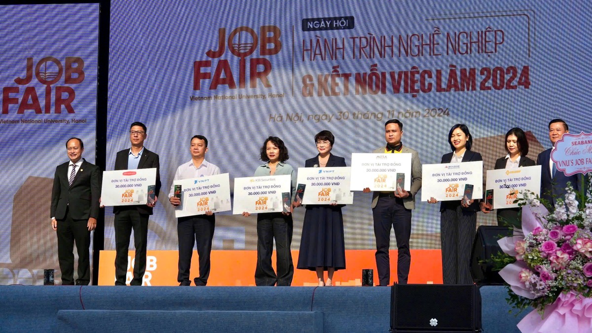 KBSV tài trợ Chương trình ngày hội hành trình nghề nghiệp và kết nối việc làm VNU 2024