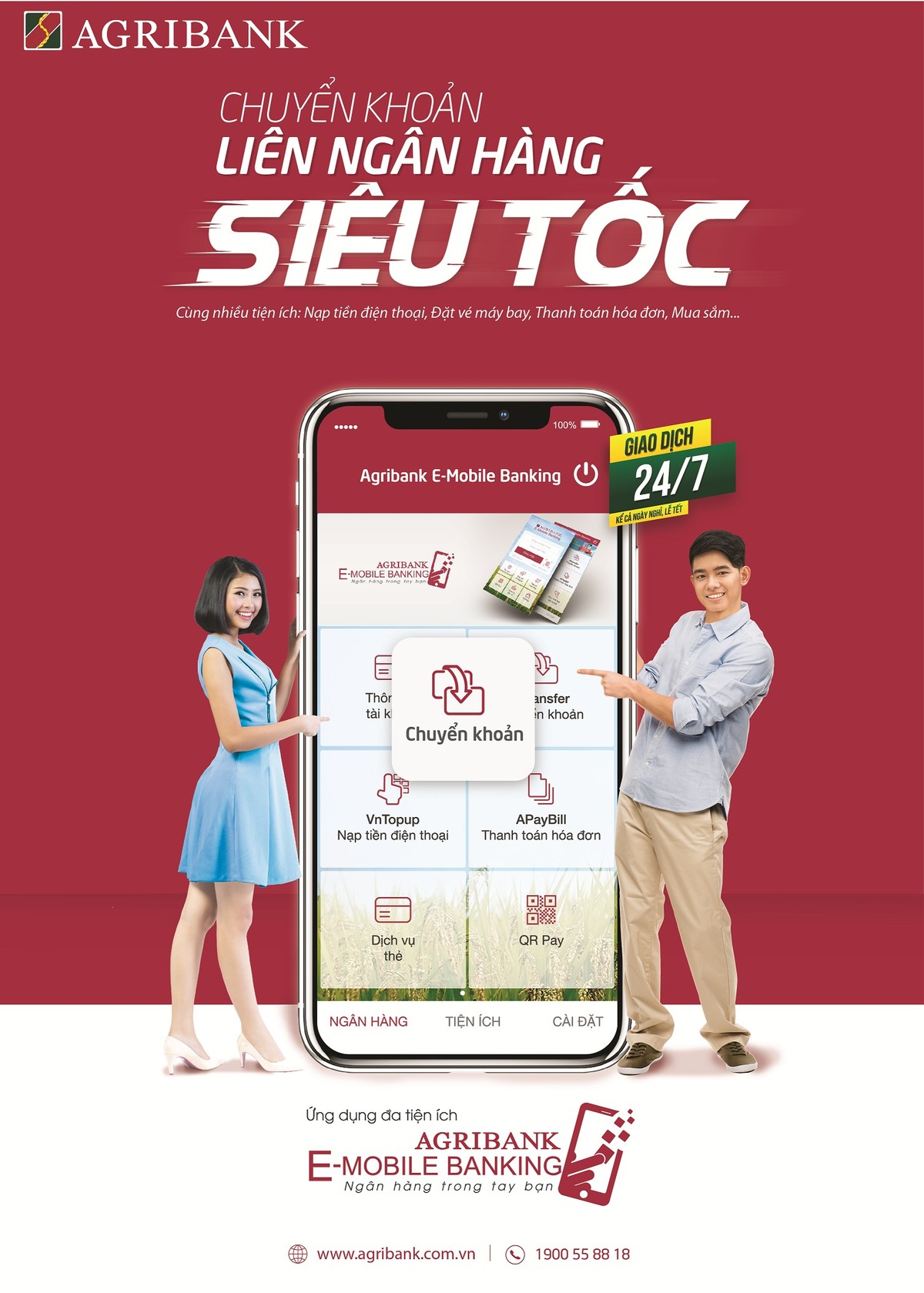 Agribank E-Mobile Banking đơn giản hóa chuyển tiền liên Link Vào Nhà Cái KL99 COM Tặng +199k ảnh 1