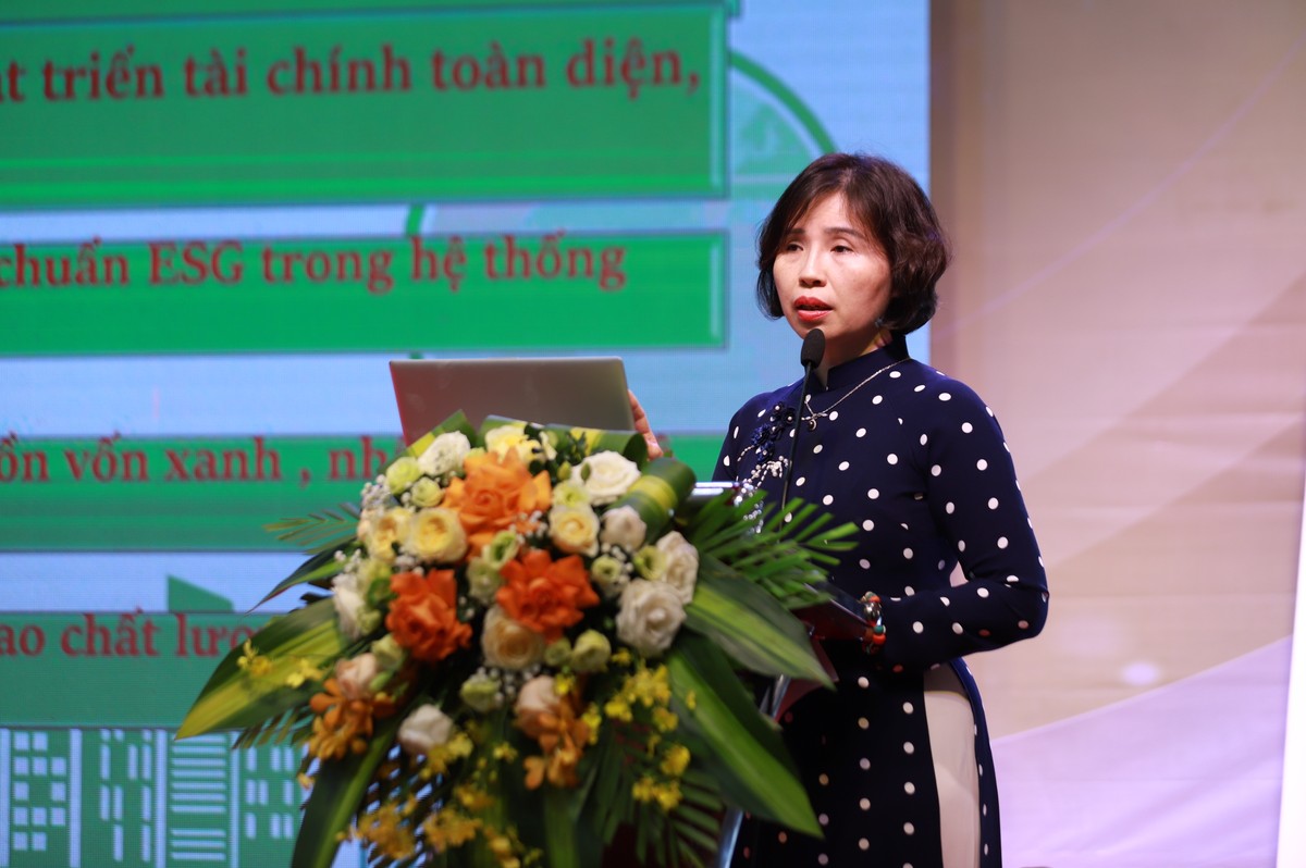 Bà Nguyễn Thị Thu Hà, Phó Trưởng Ban chỉ đạo thường trực ESG của Agribank
