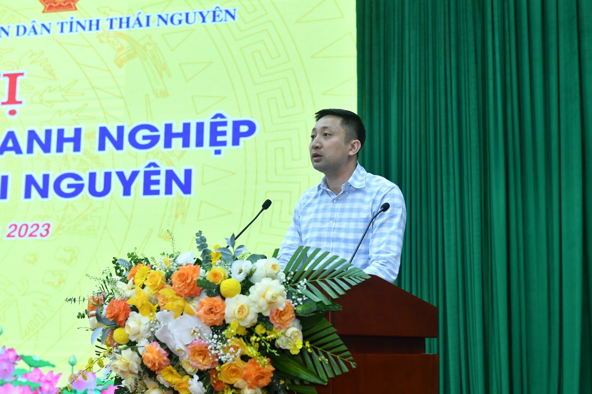Ông Hoàng Ngọc Phương, Phó Tổng giám đốc VietinBank phát biểu tại sự kiện