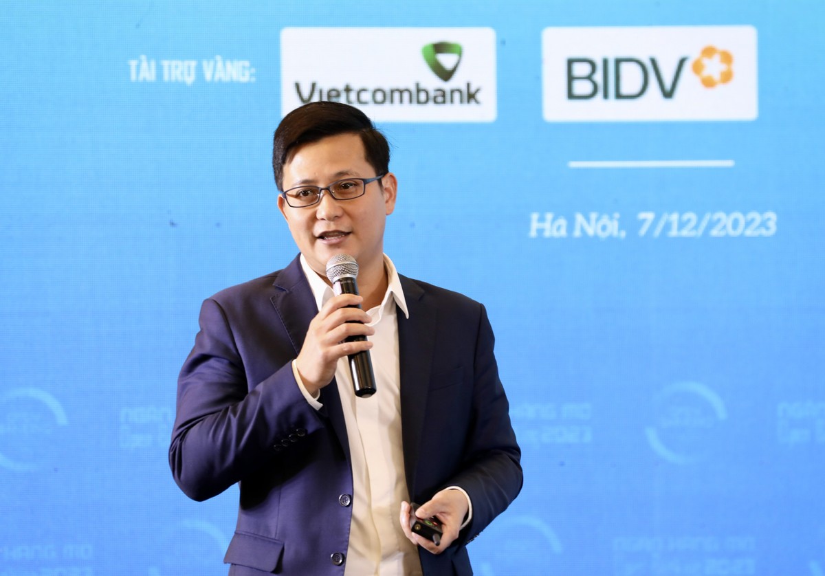 Ông Trần Công Quỳnh Lân, Phó tổng giám đốc VietinBank trình bày tại sự kiện