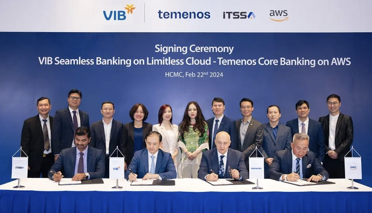 Lễ ký kết giữa đại diện VIB, Temenos và các đối tác triển khai Link Vào Nhà Cái KL99 COM Tặng +199k lõi trên AWS