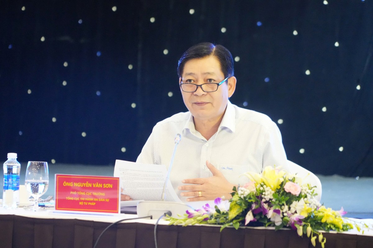 Ông Nguyễn Văn Sơn, Phó Tổng cục trưởng Tổng cục Thi hành án dân sự