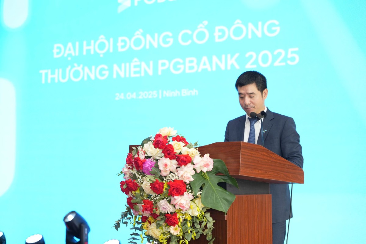 Ông Nguyễn Văn Hương, Tổng giám đốc PGBank phát biểu tại sự kiện
