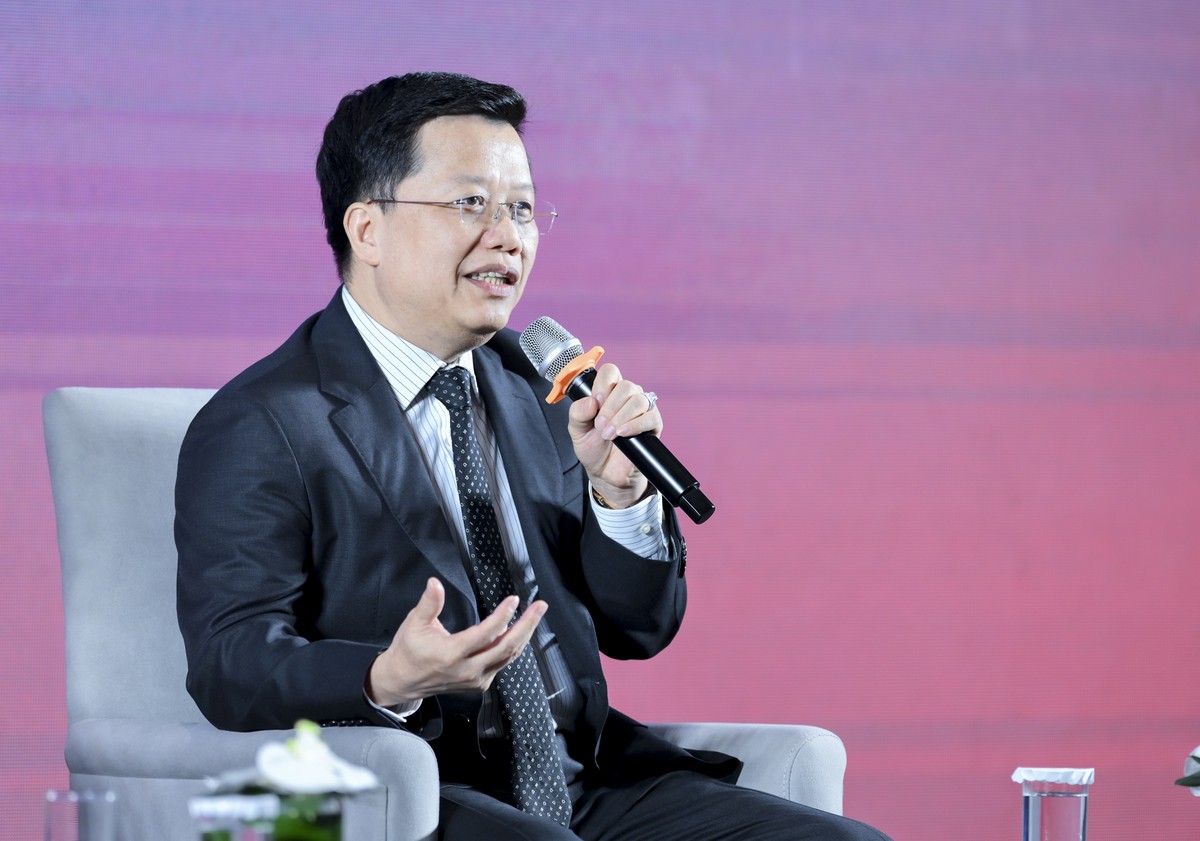 Ông Nguyễn Hưng, Tổng Giám đốc TPBank phát biểu tại sự kiện.