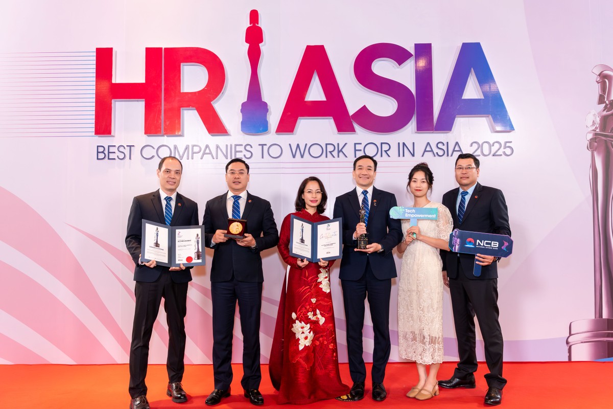 NCB vinh dự nhận cú đúp giải thưởng tại HR Asia Awards 2025