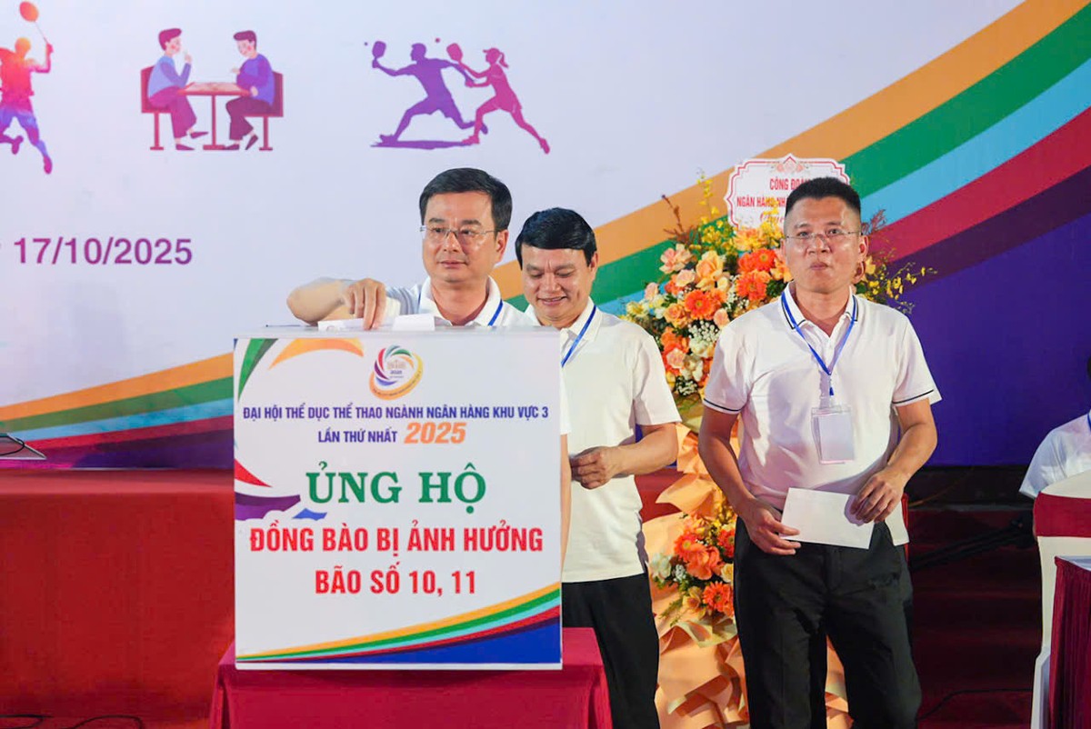 Vận động ủng hộ đồng bào bị ảnh hưởng bởi bão lũ và khai mạc Đại hội thể dục thể thao ngành Link Vào Nhà Cái KL99 COM Tặng +199k Khu vực 3