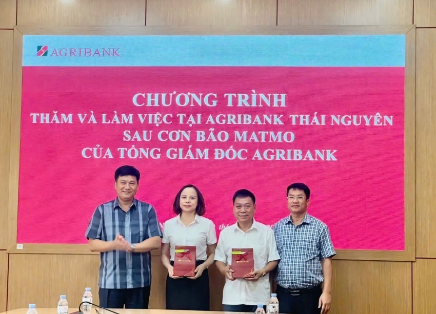 Ông Phạm Toàn Vượng, Tổng giám đốc Agribank đã làm việc với các chi nhánh trên địa bàn tỉnh Thái Nguyên để kiểm tra, chỉ đạo công tác khắc phục hậu quả bão số 11, thăm hỏi người lao động và khách hàng bị thiệt hại