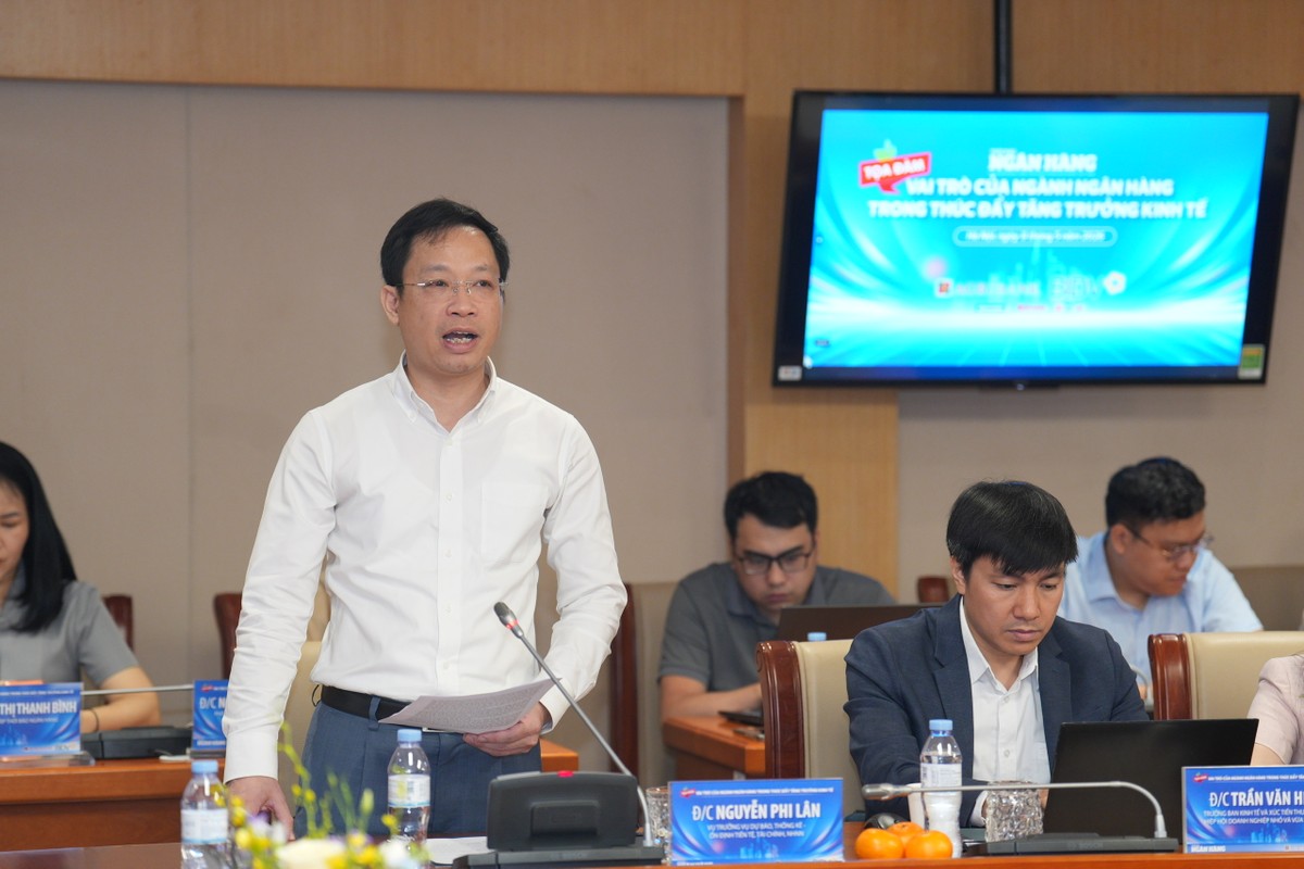 TS. Nguyễn Phi Lân, Vụ trưởng Vụ Dự báo, thống kê - Ổn định tiền tệ, Kl991.com nạp rút nhanh (NHNN) phát biểu tại sự kiện