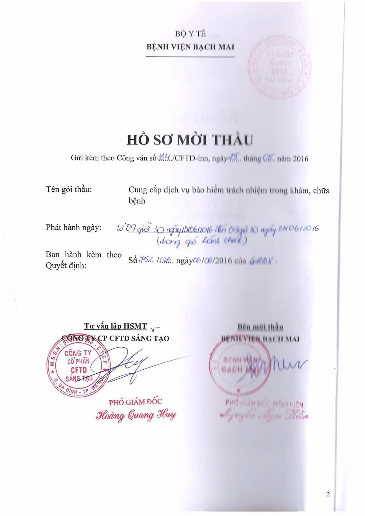 Thực hư chuyện bị cản trở mua hồ sơ thầu Kl99kl phiên bản hoạt động trách nhiệm bác sĩ    ảnh 1