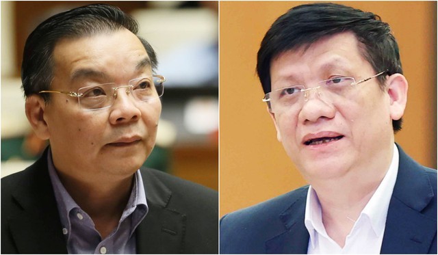 Ông Chu Ngọc Anh (trái) nhận "cảm ơn" 200 nghìn USD, ông Nguyễn Thanh Long nhiều lần "gợi ý" và nhận hối lộ 2,25 triệu USD