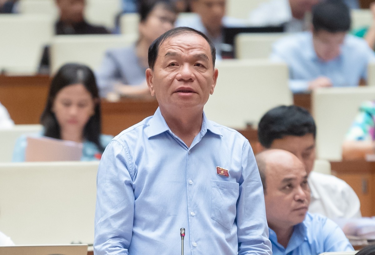 ĐBQH Lê Thanh Vân (đoàn Cà Mau) đề nghị đưa một đoạn "hồn cốt" của Nghị quyết 41 về phát triển đội ngũ doanh nhân vào Nghị quyết chung kỳ họp Quốc hội thứ 6.