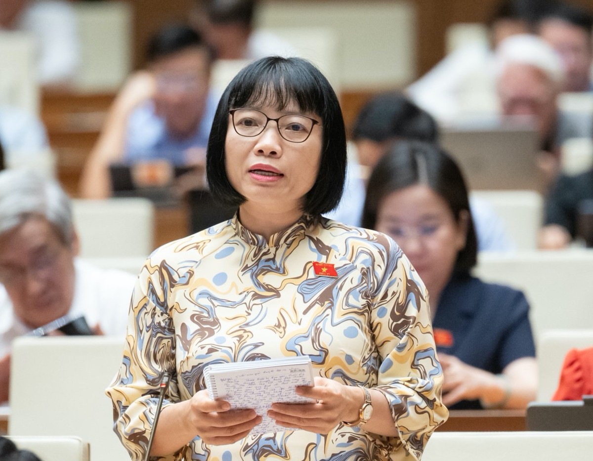 Đại biểu Nguyễn Thị Việt Nga (đoàn Hải Dương) đề nghị Quốc hội giám sát tối cao vấn đề môi trường.