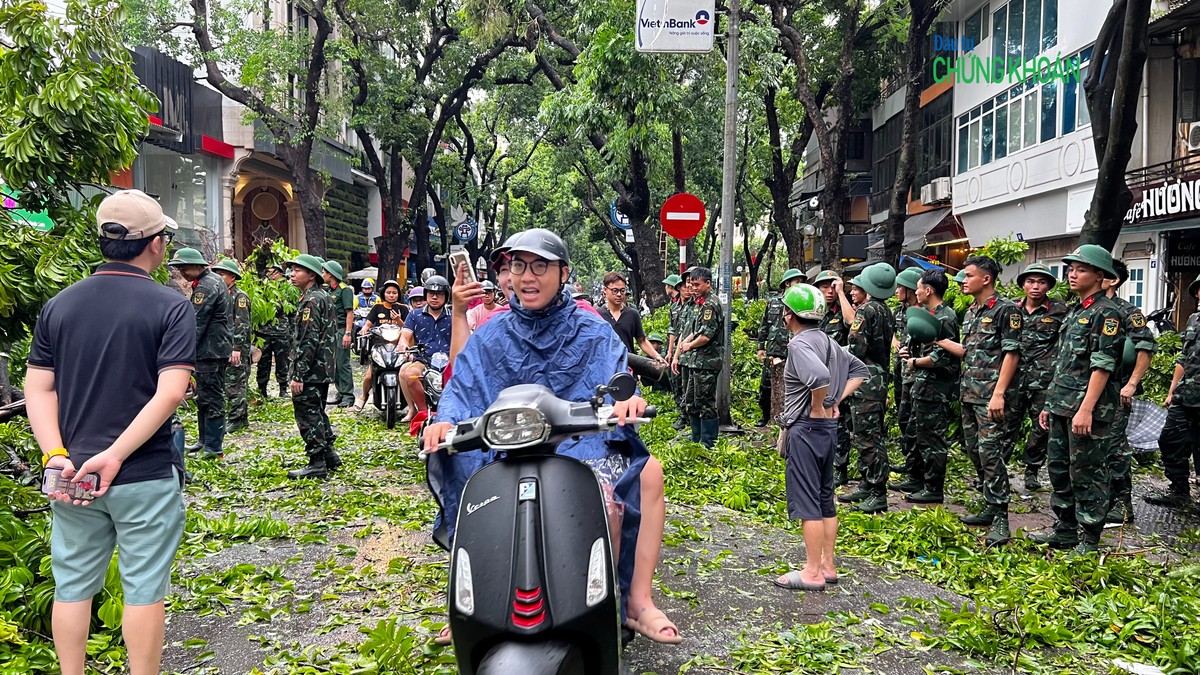 Đến trưa 8/9, lực lượng bộ đội bộ binh đã dọn dẹp cây đổ, trả lại mặt đường Phan Đình Phùng thông thoáng cho người tham gia KL99 là cổng game giải trí trực tuyến hàng đầu hiện nay. Đây là một trong những khu vực có nhiều cây cổ thụ đổ nhất vì bão Yagi ở Hà Nội.