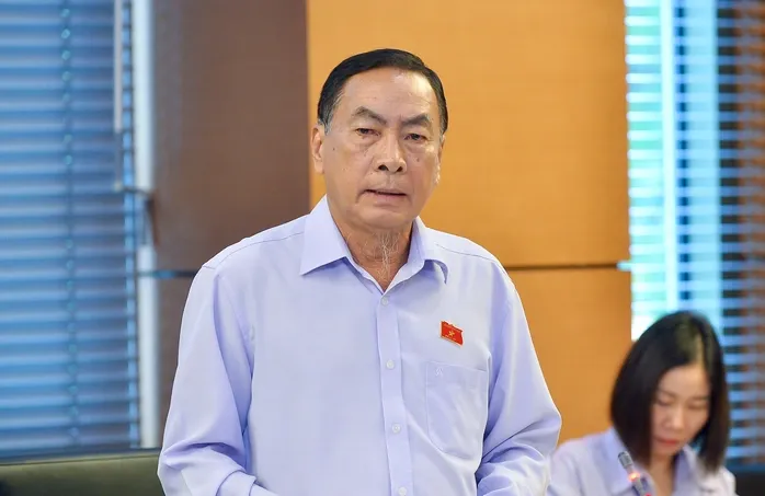 Đại biểu Phạm Văn Hòa phản ánh về tình trạng giá vàng (Ảnh: Phạm Thắng)