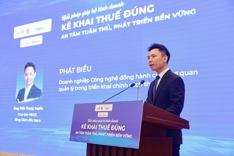 Ông Trần Trọng Tuyến, Chủ tịch Hội đồng quản trị kiêm Tổng giám đốc Công ty Cổ phần Công nghệ Sapo