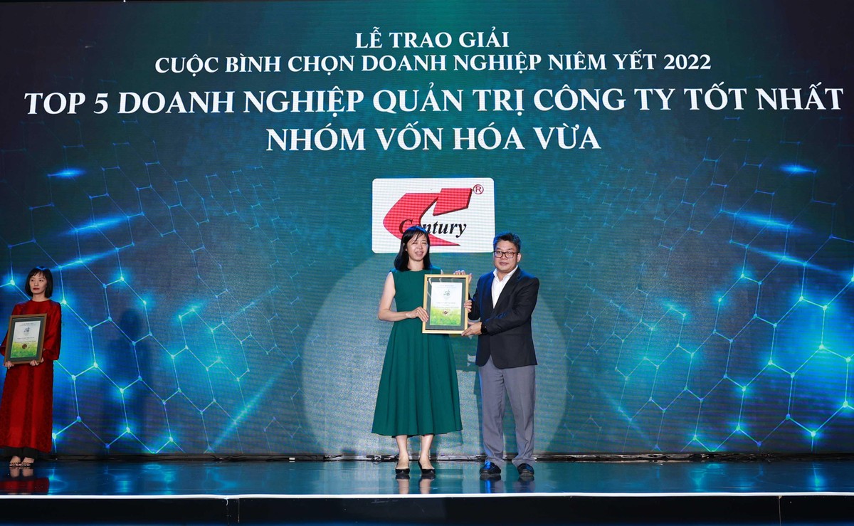 CTCP Sợi Thế Kỷ nhận giải quản trị công ty tốt nhất nhóm vốn hóa vừa ( Mid Cap).