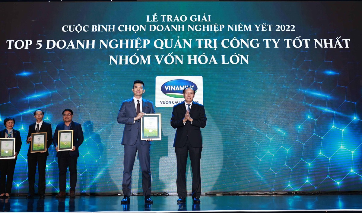 CTCP Sữa Việt Nam nhận giải quản trị công ty tốt nhất nhóm vốn hóa lớn (Large Cap).