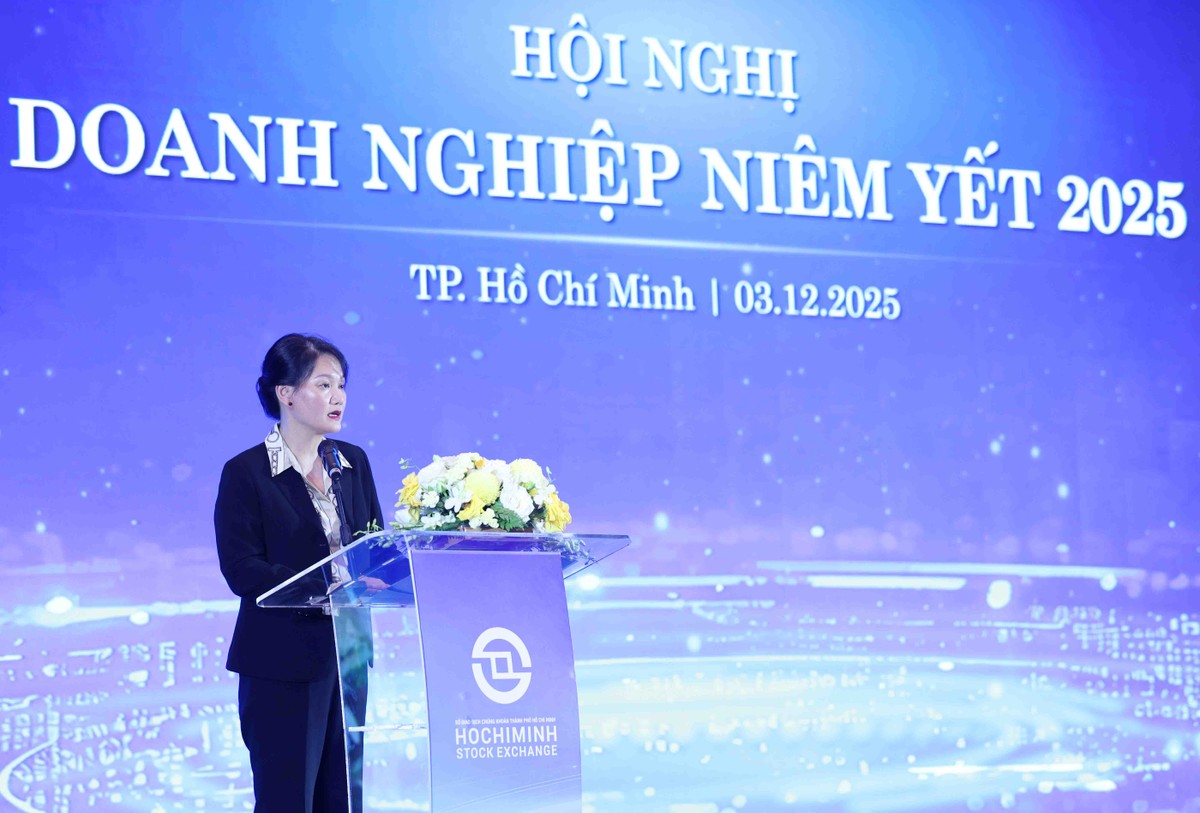 Bà Nguyễn Thị Việt Hà - Quyền Chủ tịch Công ty, Sở GDCK TPHCM phát biểu tại Hội nghị, năm 2025 là một năm đặc biệt, đánh dấu 25 năm thị trường 99Kl99 link đăng nhập Việt Nam chính thức đi vào hoạt động và cũng là chặng đường 25 năm giữ vững giá trị, niềm tin của HOSE.