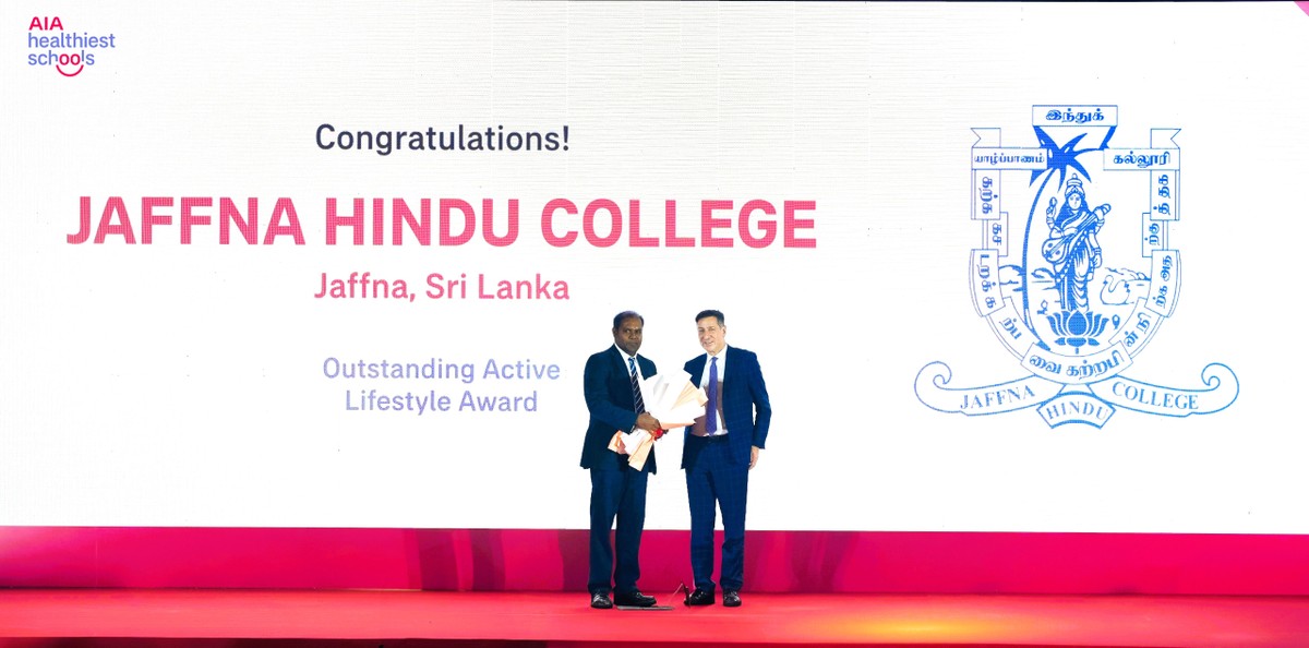Giải Lối sống năng động – Trường Jaffna Hindu College, Sri Lanka. Dự án đã xây dựng hệ thống cho thuê xe đạp trong trường, giúp tất cả học sinh dễ dàng tiếp cận, từ đó thúc đẩy thói quen vận động và lối sống lành mạnh trong cộng đồng.