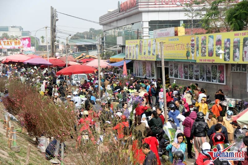 Người Hà Nội chen chân đi phiên chợ cuối cùng của năm ảnh 1