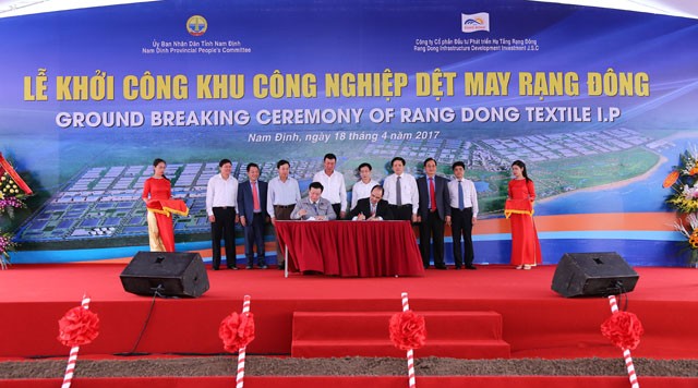 Nam Định: Khởi công dự án Khu công nghiệp dệt may Rạng Đông ảnh 3