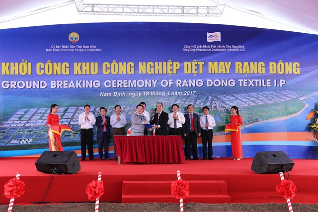 Nam Định: Khởi công dự án Khu công nghiệp dệt may Rạng Đông ảnh 4