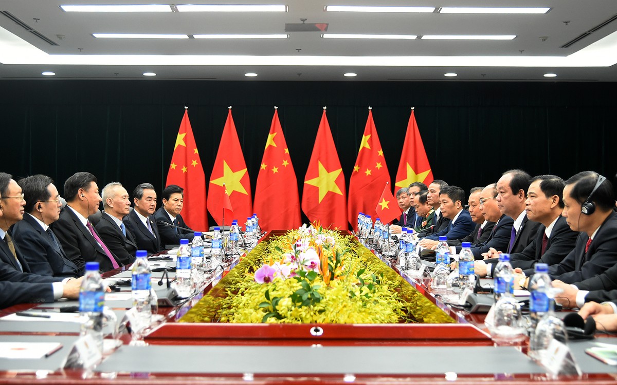 Thủ tướng Nguyễn Xuân Phúc hội kiến Tổng Bí thư, Chủ tịch nước Trung Quốc Tập Cận Bình ảnh 3