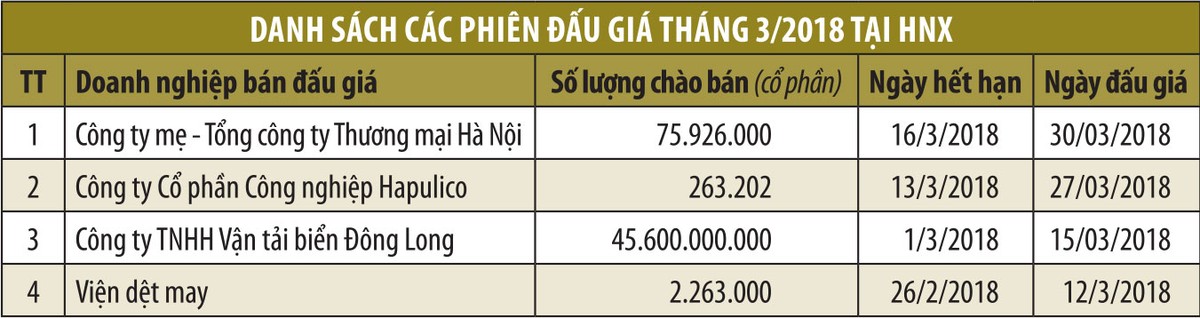 Tháng 3: Ít nhất 4 DN sẽ đấu giá qua HNX ảnh 2