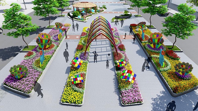 Đường hoa xuân Canh Tý 2020 với chủ đề “TP.HCM - Vững tin tiến bước” ảnh 9