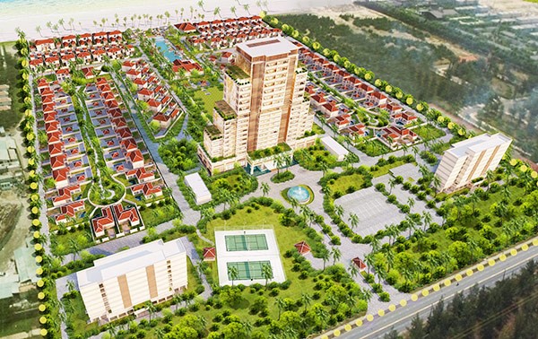 Phối cảnh dự án Khu nghỉ dưỡng và biệt thự cao cấp ven biển Đà Nẵng