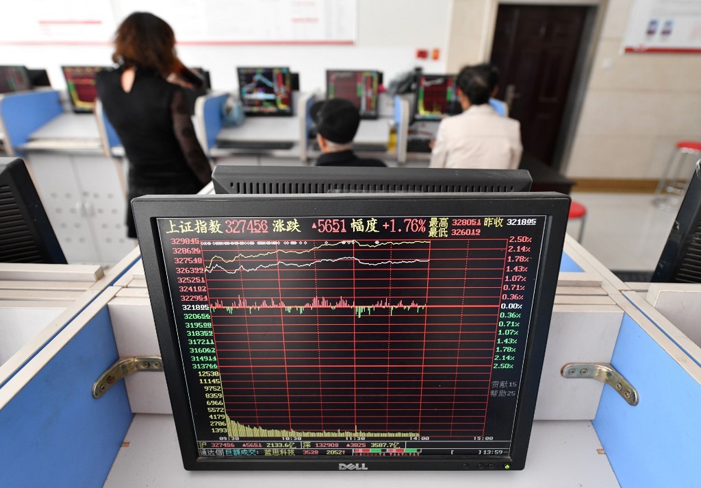 99Kl99 link đăng nhập Trung Quốc đại lục im ắng trong phiên giao dịch sáng 20/10. Ảnh: AFP